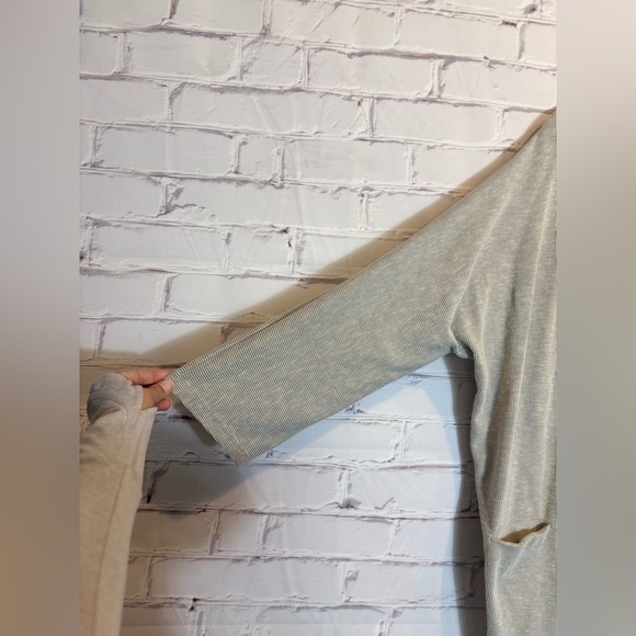 DONNI. Ribbed Oversized Open Cardigan Sweater Coat Duster in Sandwash OSFA - Picture 4 of 7